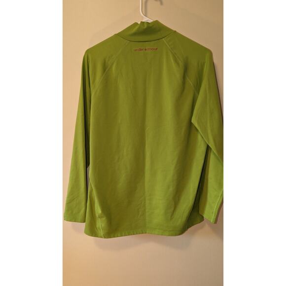 Under Armour Women's ColdGear Fitted Mock Neck Long Sleeve Green Size X Large - Picture 2 of 5